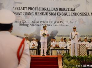 Menhub Budi Karya Lantik Pelaut Lulusan BP3IP Jakarta