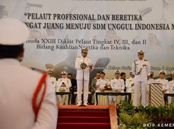 Menhub Budi Karya Lantik Pelaut Lulusan BP3IP Jakarta