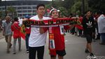 Suporter Timnas Indonesia Merahkan GBK