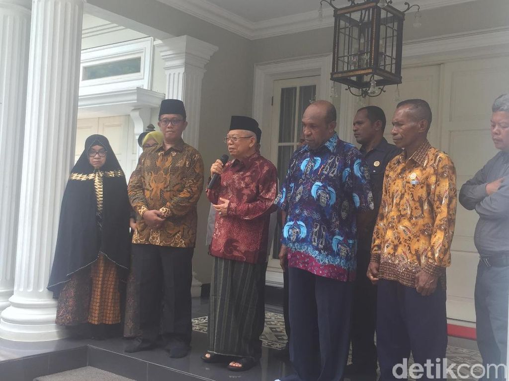 Ditemui Pendeta Papua, Maruf Bicara Pendekatan ala Gus Dur Ditemui Pendeta Papua, Maruf Bicara Pendekatan ala Gus Dur