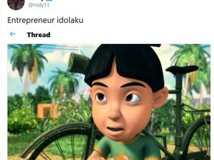 Tweet Viral: Idolakan Mail di Upin Ipin sebagai Entrepreneur