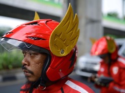 Bukan Tiru Gundala, Gaspol Sudah Lama Rancang Helm Ojol Bersayap