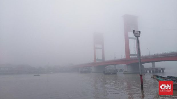 Sebagian Sekolah di Palembang Diliburkan Akibat Asap Karhutla