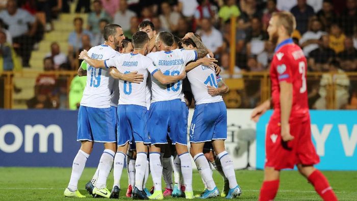 Italia menang 3-1 atas Armenia dan meneruskan catatan sempurnanya di Kualifikasi Piala Eropa 2020 (REUTERS/Anton Vaganov) Italia menang 3-1 atas Armenia dan meneruskan catatan sempurnanya di Kualifikasi Piala Eropa 2020 (REUTERS/Anton Vaganov)