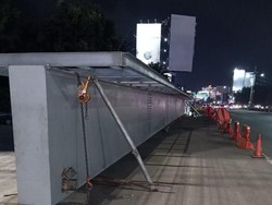 Girder JPO Tol Bandara Dipasang Besok, Jasa Marga Terapkan Rekayasa Lalin
