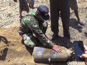 Bom Pesawat Sukhoi Seberat 125 Kg Jatuh di Kebun Tebu Lumajang
