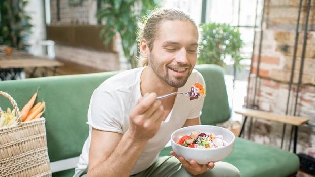 ilustrasi diet vegan