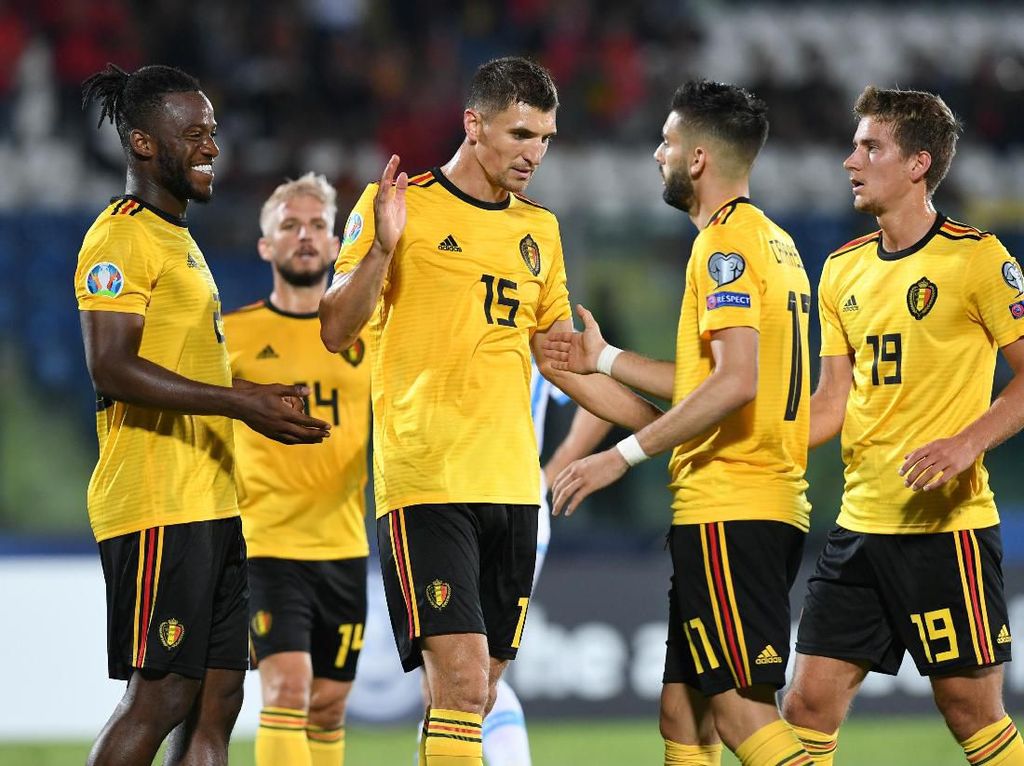 Kualifikasi Piala Eropa 2020: Belgia Hantam San Marino 4-0