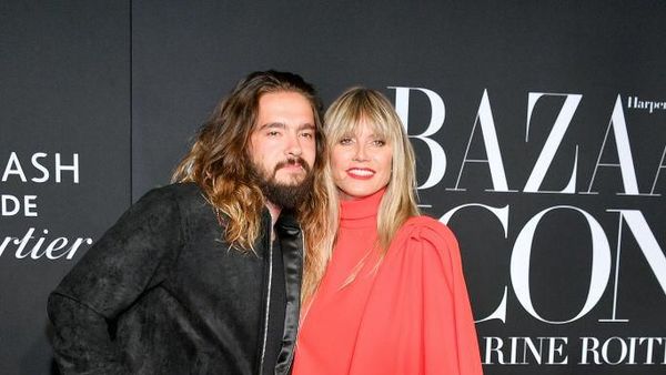 Foto: Perdana, Heidi Klum Pamer Mesra Bareng Suami Baru di Red Carpet