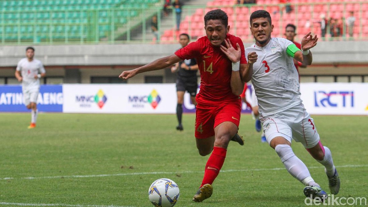 Timnas Indonesia U-19 kalah lawan Iran U-19. (Foto: Rifkianto Nugroho/detikcom)