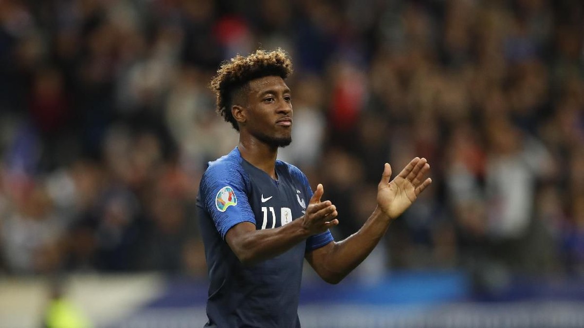 Kingsley Coman tampil apik menggantikan Kylian Mbappe di Kualifikasi Piala Eropa 2020 (AP Photo/Christophe Ena)