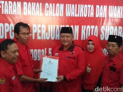 Whisnu Sakti Buana Resmi Mendaftar Bacawali Surabaya 2020 Lewat PDIP