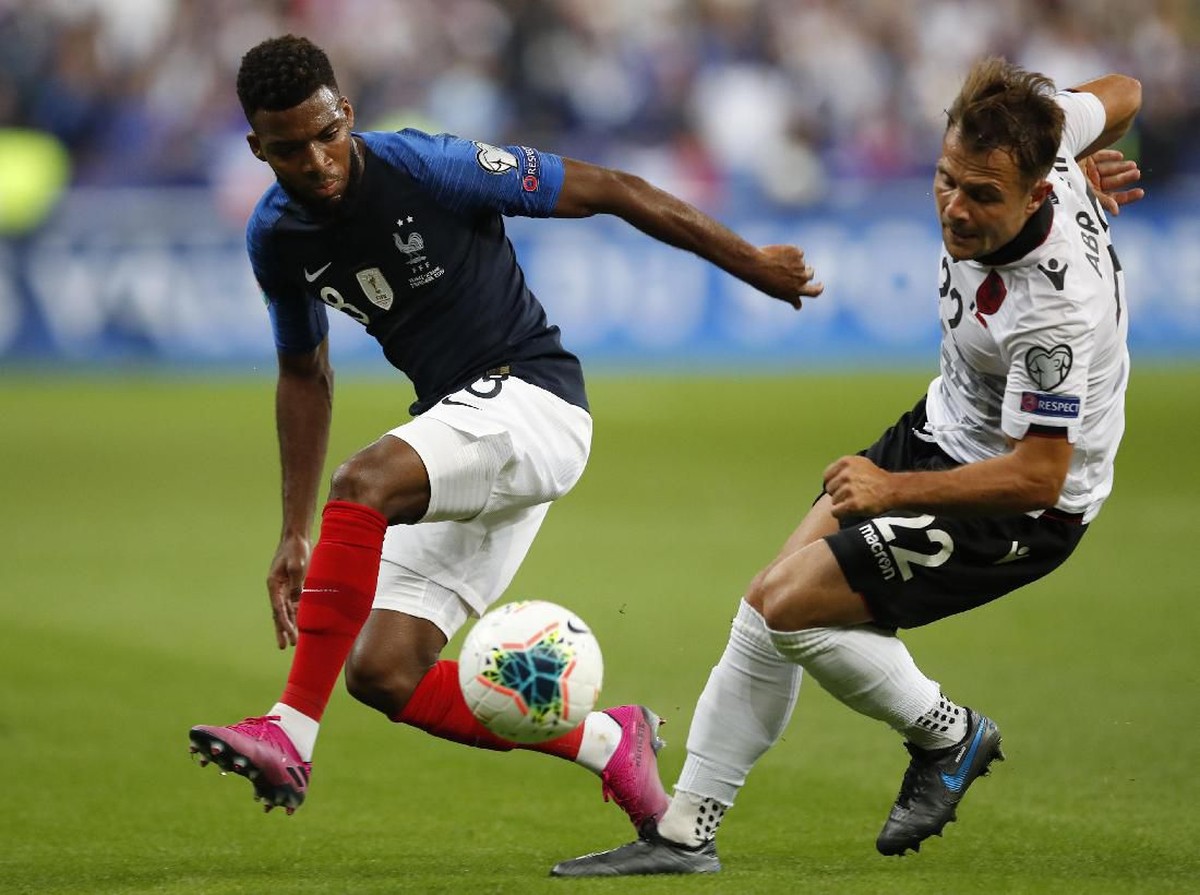 Timnas Prancis menang 4-1 atas Albania di Kualifikasi Piala Eropa 2020. (Foto: Christophe Ena/AP Photo)