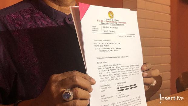 Surat somasi Nikita Mirzani untuk Elza Syarief