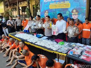 22 Kasus Narkoba Diungkap Polres Malang Kota, Belasan Bandar Diamankan