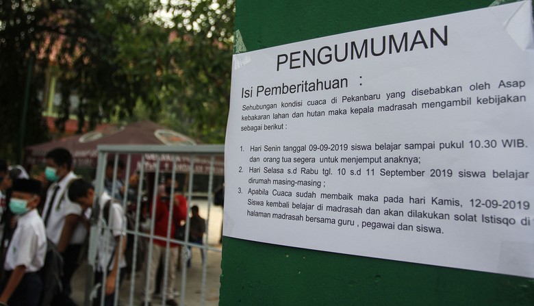 Hari Ke-10 Pemadaman Kebakaran Lahan Gambut di Riau