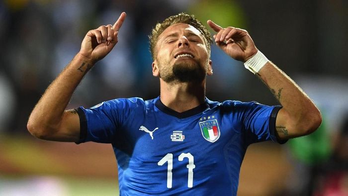 Ciro Immobile mengaku berhutang banyak gol untuk timnas Italia (Foto: Claudio Villa/Getty Images) Ciro Immobile mengaku berhutang banyak gol untuk timnas Italia (Foto: Claudio Villa/Getty Images)