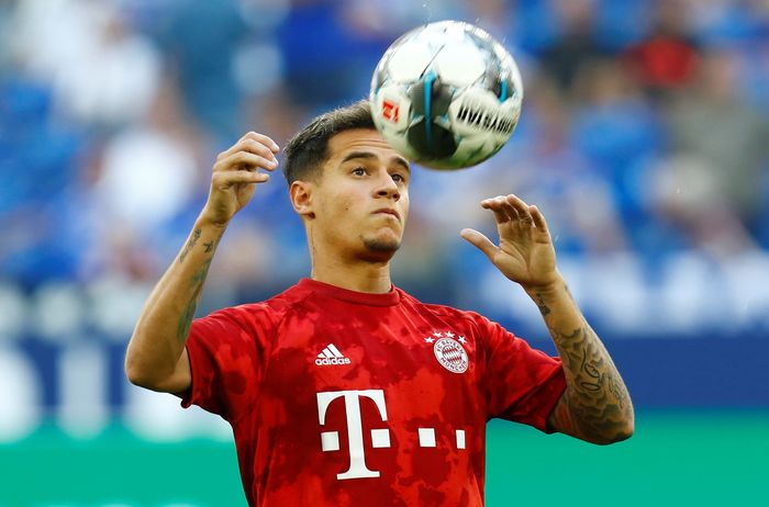 Soccer Football - Bundesliga - Schalke 04 v Bayern Munich - Veltins-Arena, Gelsenkirchen, Germany - August 24, 2019 Bayern Munichs Philippe Coutinho during the warm up before the match REUTERS/Ralph Orlowski DFL regulations prohibit any use of photographs as image sequences and/or quasi-video