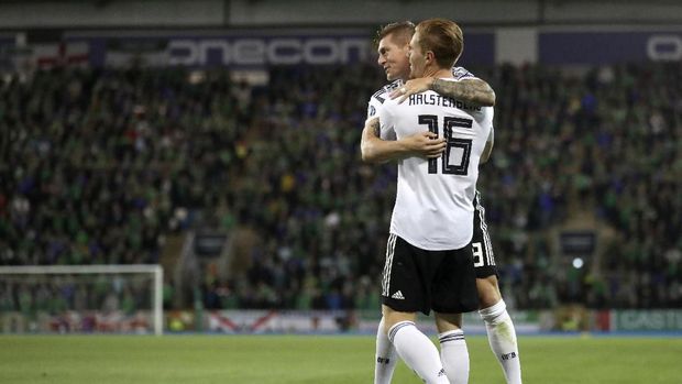 Jerman meraih kemenangan penting di markas Irlandia Utara.