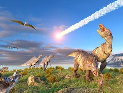 Dinosaurus Punah Bukan Cuma karena Asteroid