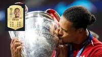 Virgil van Dijk menjadi satu-satunya pemain bertahan dalam daftar ini. Van Dijk, yang diberi rating 90, dianggap sebagai kandidat kuat peraih Ballon dOr tahun ini (ist.)