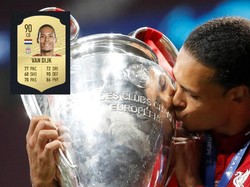 Virgil van Dijk menjadi satu-satunya pemain bertahan dalam daftar ini. Van Dijk, yang diberi rating 90, dianggap sebagai kandidat kuat peraih Ballon dOr tahun ini (ist.)