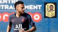 Terlepas dari masalah indisipliner dan serangkaian cedera, Neymar masih jadi pesepakbola terbaik saat ini. FIFA 20 memberinya rating 92 sebagai sayap kiri (ist.)