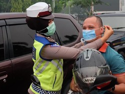 PSBB Tangerang Hari Ketiga, Masih Ada Pemotor Tak Pakai Masker