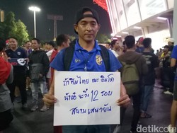 Thailand Benamkan Indonesia, Suporter Ini Lari Keliling GBK 12 Kali