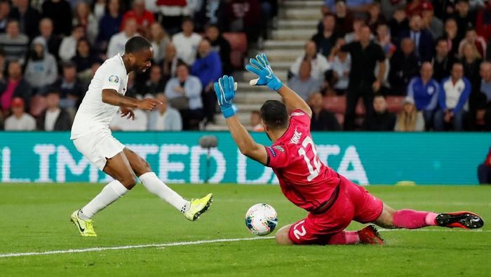 Inggris mengalahkan Kosovo 5-3 di Kualifikasi Piala Eropa 2020. (Foto: Andrew Boyers / Action Images via Reuters) Inggris mengalahkan Kosovo 5-3 di Kualifikasi Piala Eropa 2020. (Foto: Andrew Boyers / Action Images via Reuters)