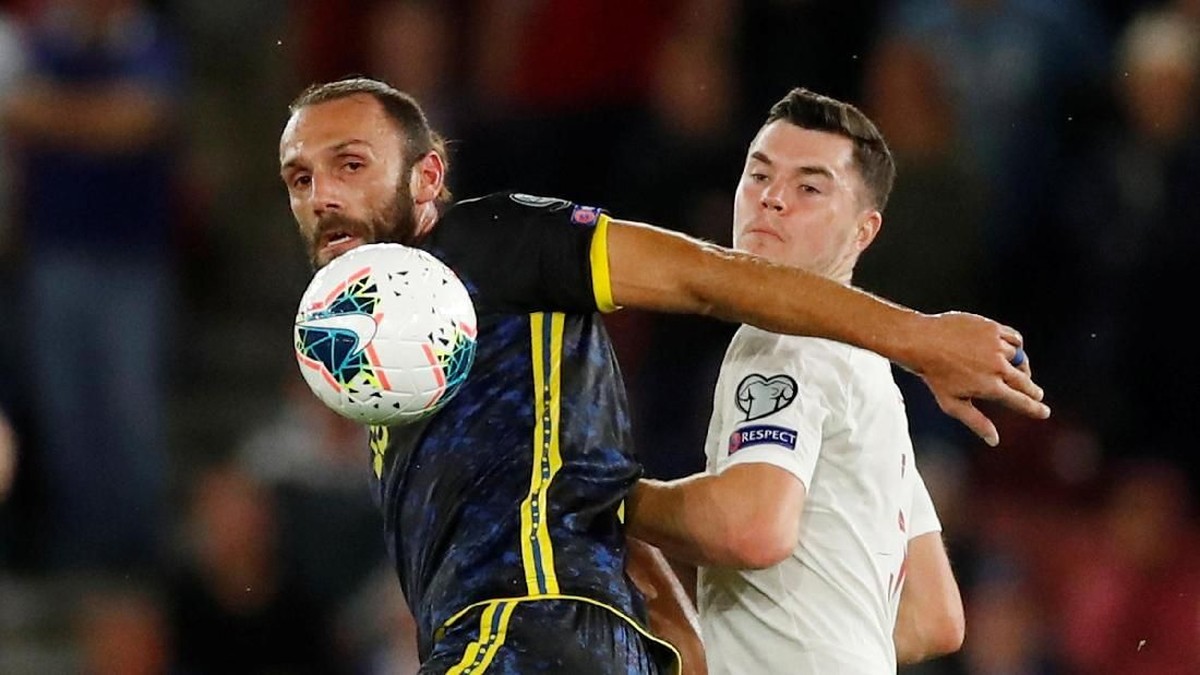 Inggris kebobolan tiga gol saat menjamu Kosovo. (Foto: Andrew Boyers/Action Images via Reuters)