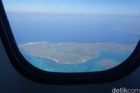 Panorama Rote dari jendela pesawat (Afif Farhan/detikcom)