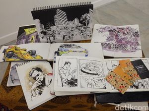 Ratusan Sketchers Unjuk Gigi di Festival Sketsa Indonesia