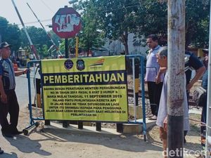Portal Lintasan Sebidang di Blitar Dicabut, Rp 700 Juta Harus Disiapkan