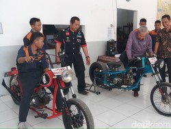 Siswa SMK di Tegal Ciptakan Motor Chopper dari Limbah Logam