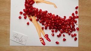 Seniman Ini Gunakan Makanan Untuk Membuat Sketsa Cantik