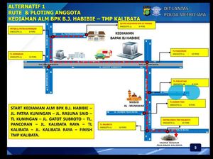 Ini Rute Iring-iringan Rombongan Jenazah BJ Habibie ke TMP Kalibata