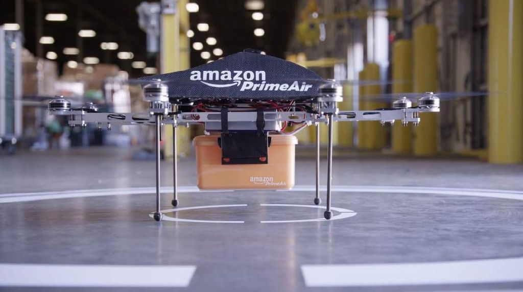 Penampakan Drone Pengirim Paket Amazon