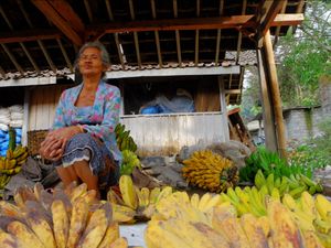 nenek penjual pisang