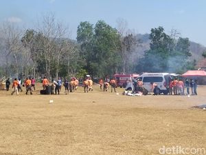 Bekali Linmas Hadapi Bencana, Pemprov Jatim Gelar Simulasi di Pacitan