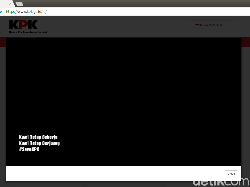 Revisi UU KPK Lanjut Terus, Situs KPK Berlatar Hitam