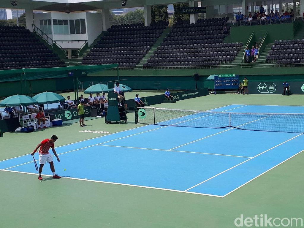 Rifqi Kalah, Indonesia Tertinggal 0-1 dari Selandia Baru di Piala Davis Rifqi Kalah, Indonesia Tertinggal 0-1 dari Selandia Baru di Piala Davis