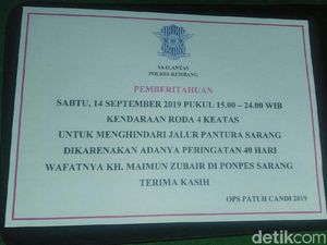 Pantura Rembang Ditutup Jelang Tahlilan 40 Hari Wafat Mbah Moen Pantura Rembang Ditutup Jelang Tahlilan 40 Hari Wafat Mbah Moen