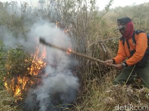 Masih Terdeteksi 2 Titik Api di Kebakaran Hutan Gunung Merbabu