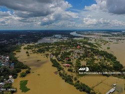 Banjir di Ubon Ratchathani Thailand, 23 Ribu Warga Diungsikan