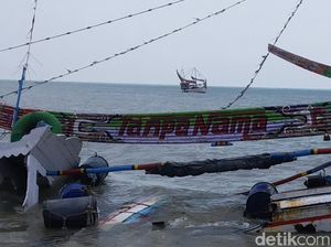 Perahu Nelayan Sumenep Rusak Diterjang Ombak, Kerugian Ditaksir Rp 400 Juta