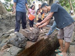 Ekskavasi Digelar di Jombang, BPCB Temukan 2 Pancuran Berbentuk Kepala Naga