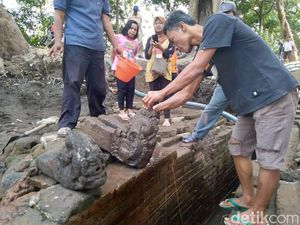 Ekskavasi Digelar di Jombang, BPCB Temukan 2 Pancuran Berbentuk Kepala Naga Ekskavasi Digelar di Jombang, BPCB Temukan 2 Pancuran Berbentuk Kepala Naga
