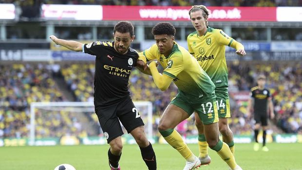 Norwich berikan kekalahan pertama untuk Man City di musim ini.
