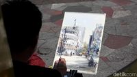 Intip Keseruan Pegiat Gambar Sketsa Arsitektur di Bandung